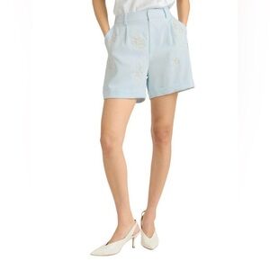 Cinq à Sept - Wildflower Bouquet Embroidered Cheyenne Maxine Short - Size 2